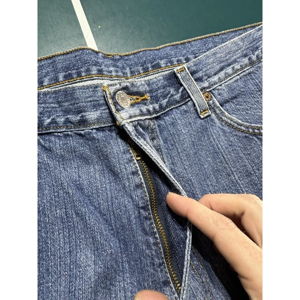 Vintage Levi's 550 Relaxed Fit Jean Shorts Men's 34 Dark Wash‎ Denim 10